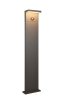 Słupek ogrodowy LED kolor antracyt aluminiowy minimalistyczny klasyczny uniwersalny czujnik ruchu i zmierzchu ściemnialny BLYDE HYBRID IP65 453569142 Trio